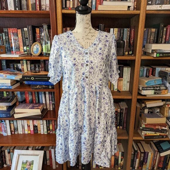 Madewell Dresses & Skirts - REISTOR by madewell bemberg fabric blue floral midi dress nwt sz m